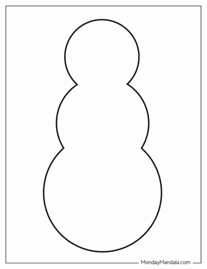 26 snowman templates (free pdf printables)